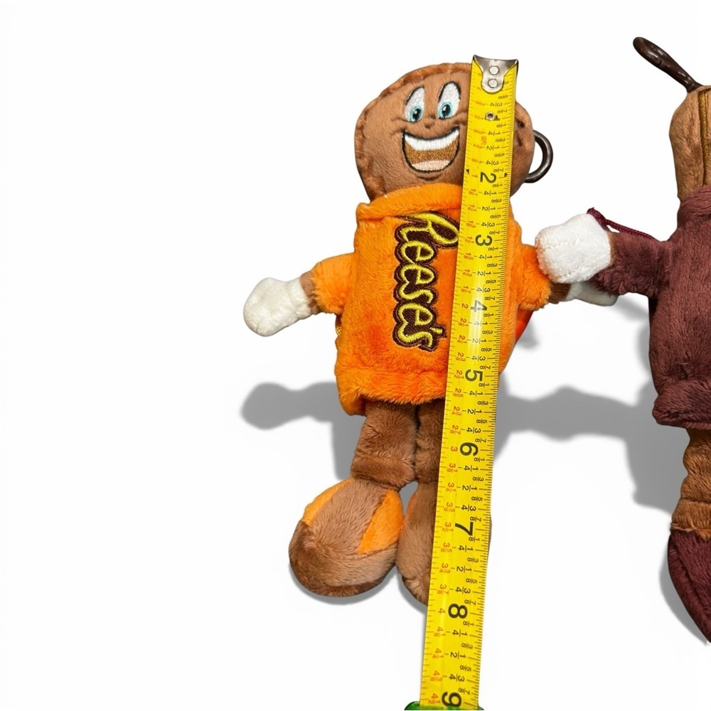 Set of plush toys Reese's & Hershey's characters, Key Ring / Coin Holder (8”) - Picture 3 of 7